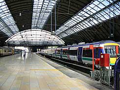 Queen street station links to Oban and 	Isle of Mull